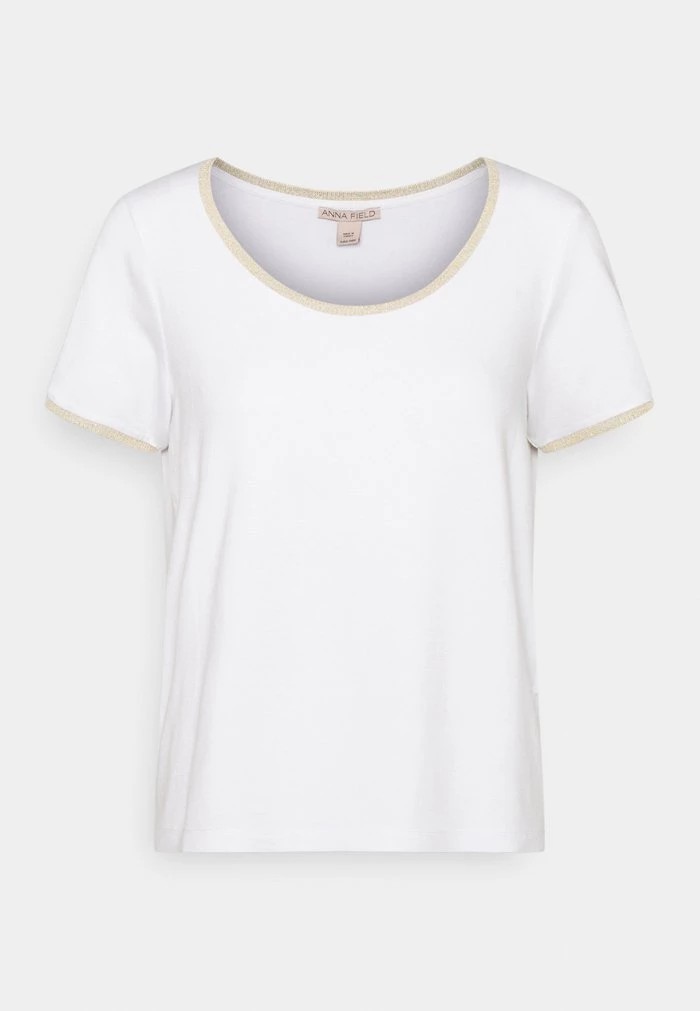 T-Shirt ANNA FIELD Anna Field Basic T-shirt Blanche Femme | TKI-3705234